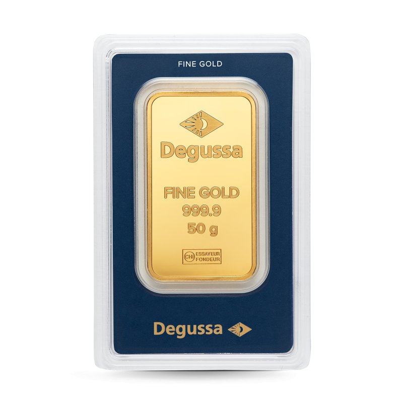 50g Feingoldbarren von deutscher Scheideanstalt