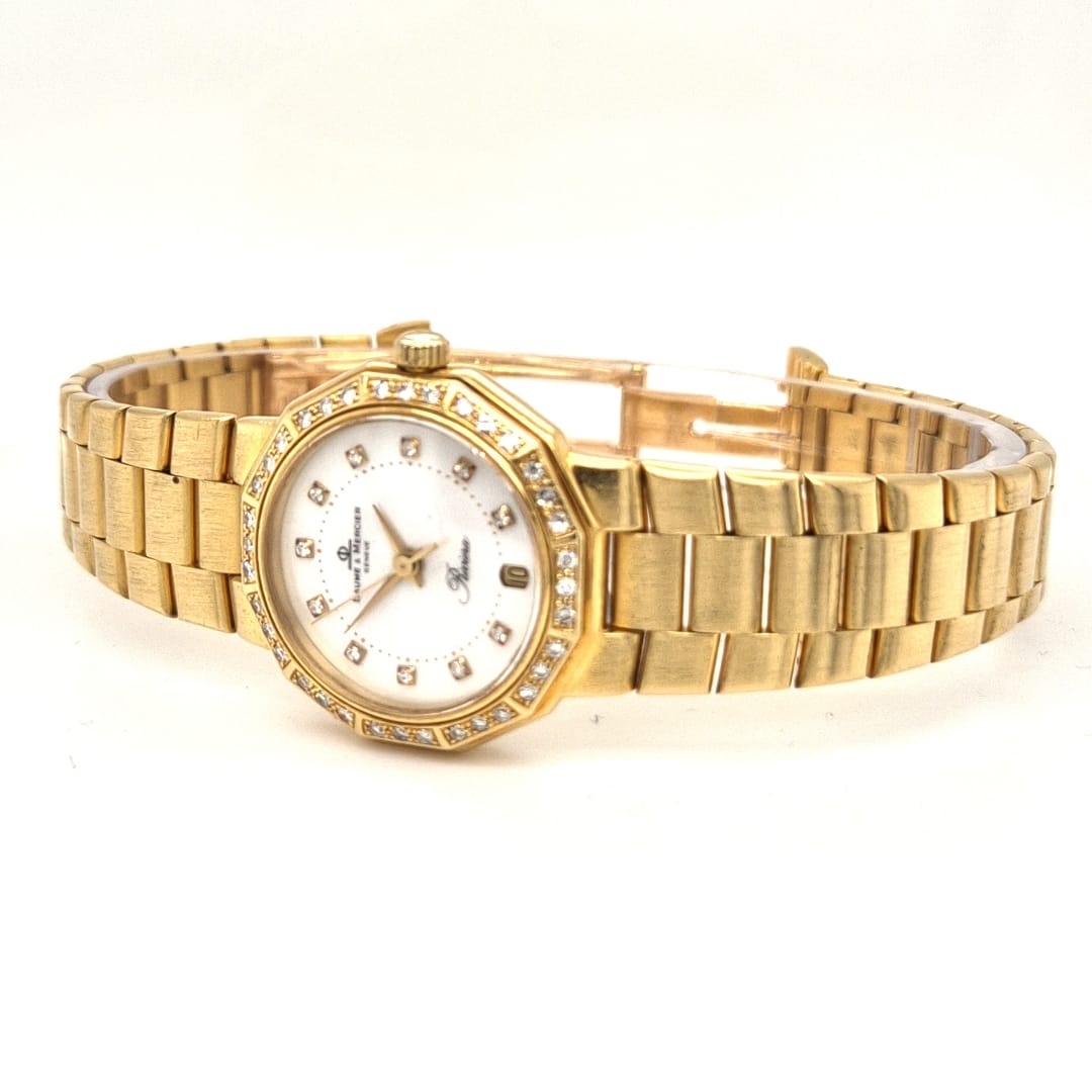 golduhr-baume mercier-damen-brillanten-quarz-juwelier risch