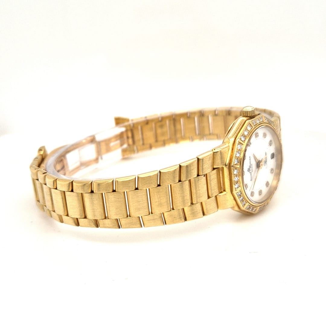 golduhr-baume mercier-damen-brillanten-quarz-juwelier risch