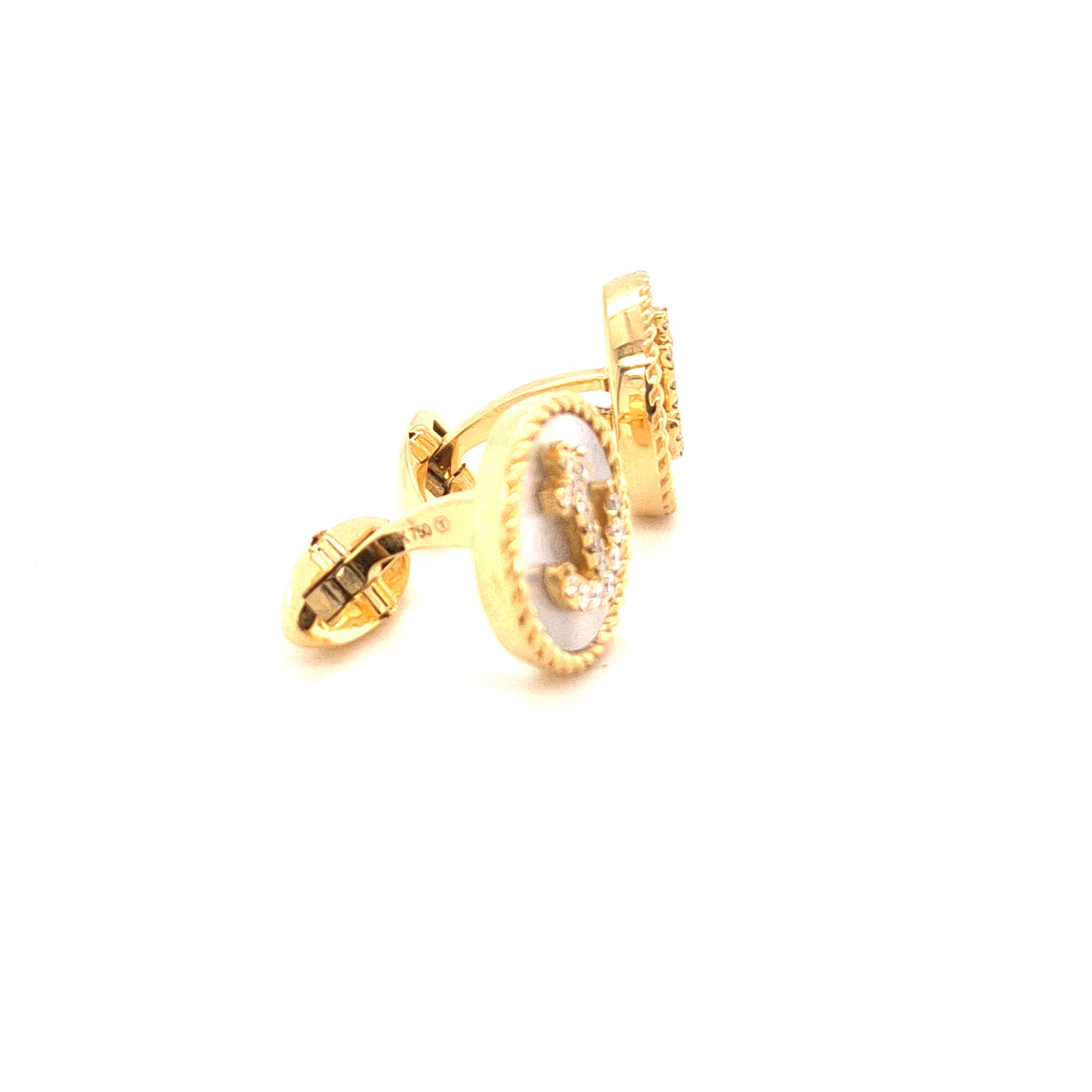 manschettenknoepfe-gelbgold-brillanten-perlmut-juwelier risch