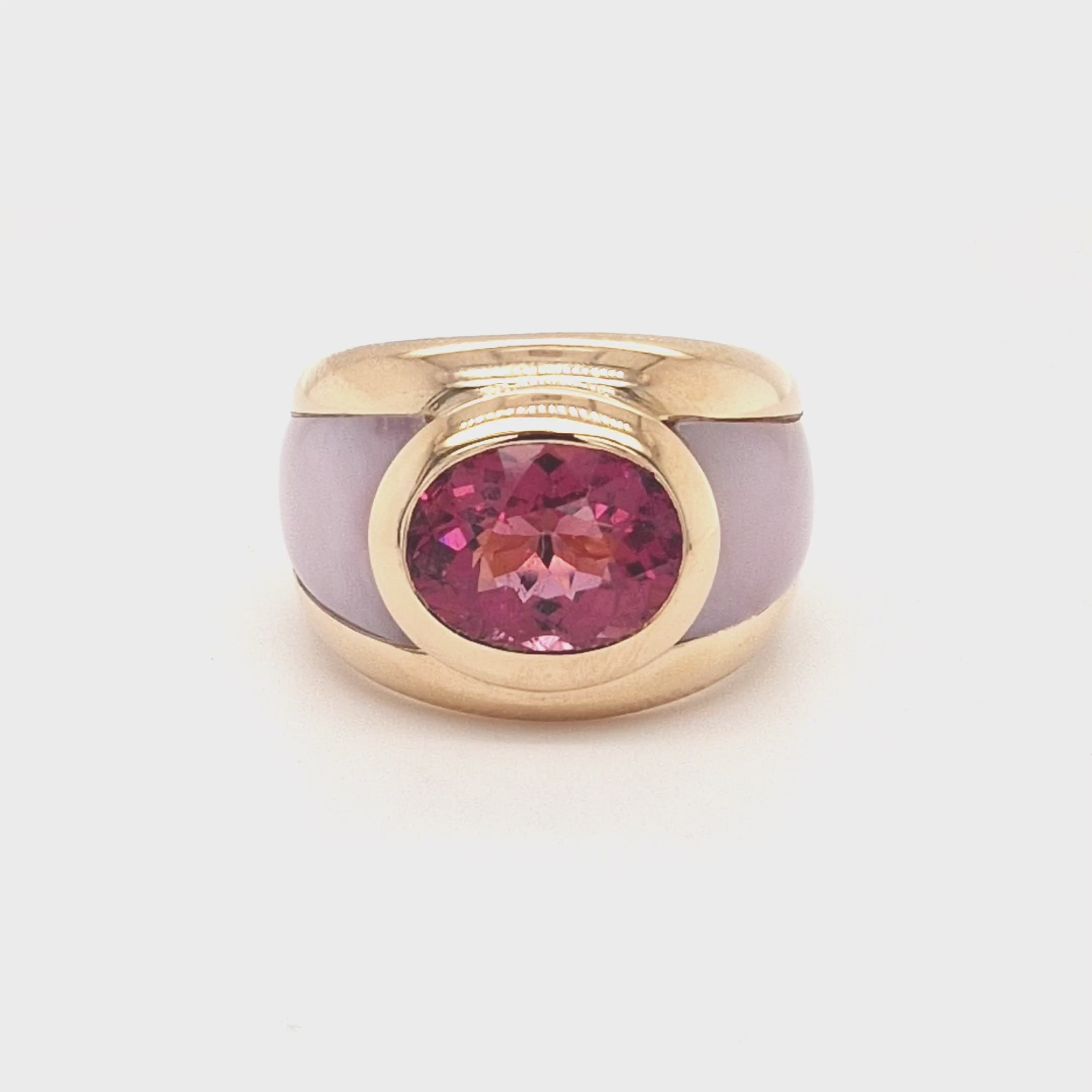 ring-liegend-pink opal-pinker-mIttelstein-turmalin-rosegold-juwelier-risch