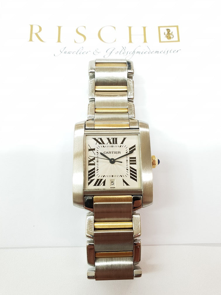 Cartier Tank Francaise Stahl Gold, Automatik