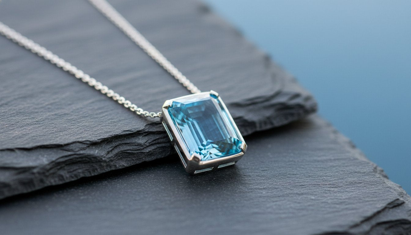 Aquamarin Kette: Die zeitlose Eleganz des Meeres in Meisterqualität