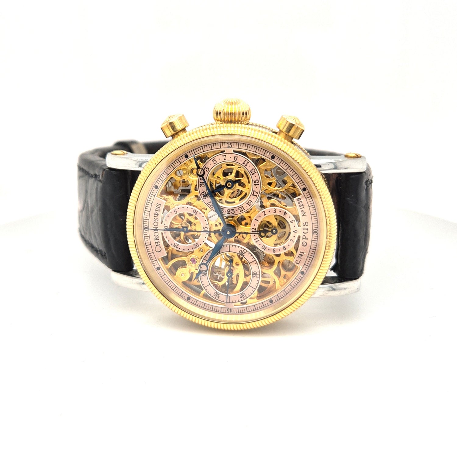 Chronoswiss 18k Gold / Stahl OPUS C.741 skelettiert