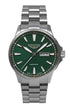 Uhr bauhaus aviation, automatik, gruenes zbl, titan, titanband, juwelier-risch