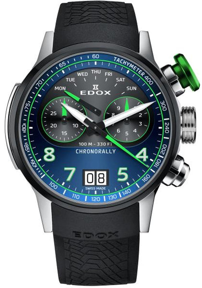 EDOX Chronorally Chronograph 38003-TINV-BUNV