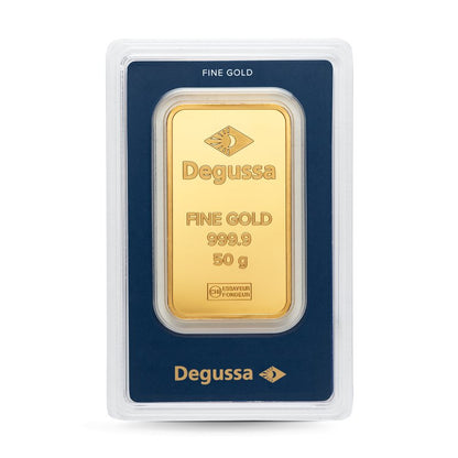 50g Feingoldbarren von deutscher Scheideanstalt