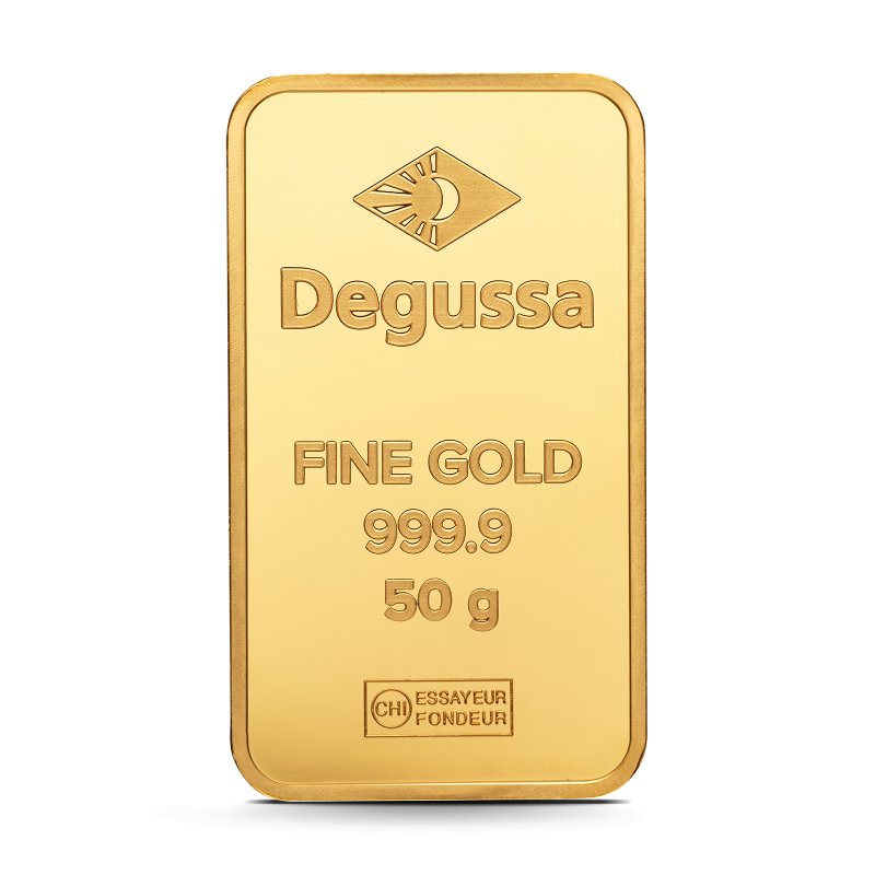 50g Feingoldbarren von deutscher Scheideanstalt