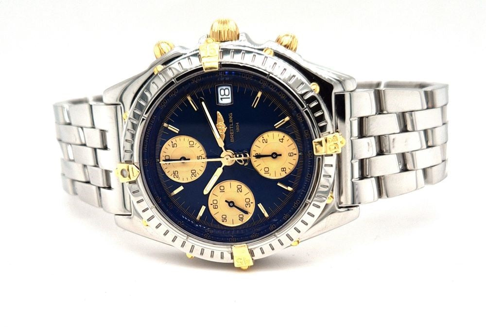 Breitling Chronograph Stahl/Gold 18kt