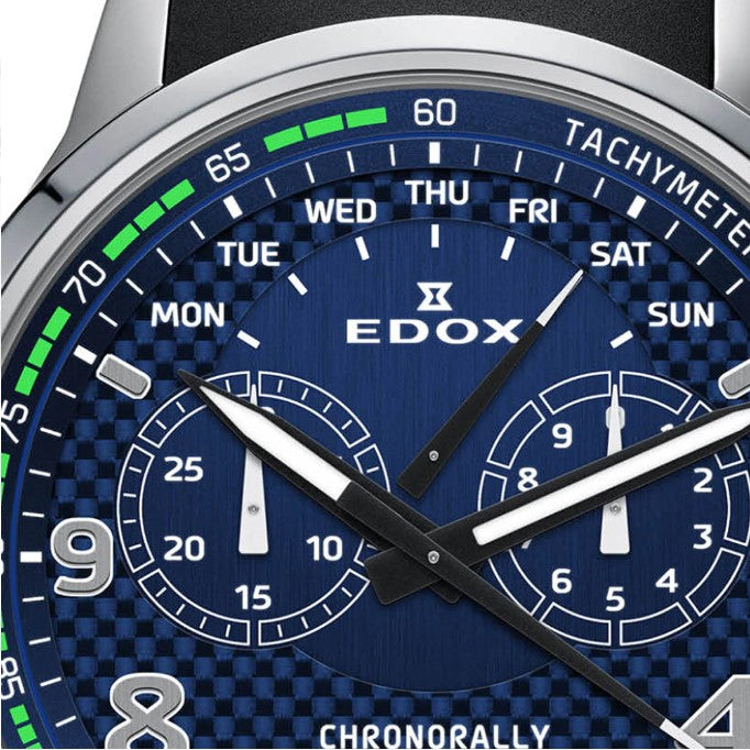 EDOX Chronorally Chronograph 38003-TINV-BUNV