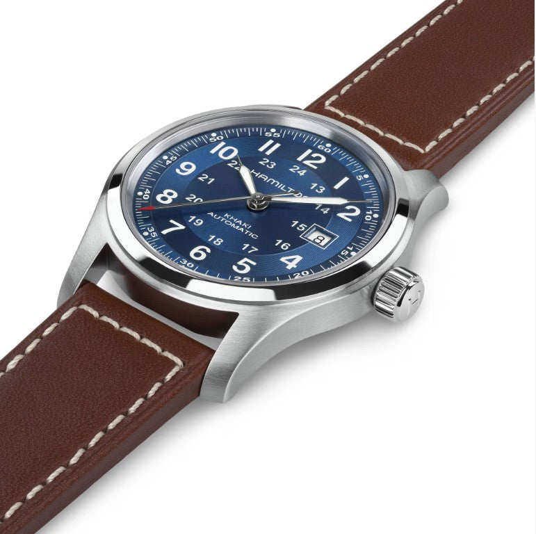 h70605540-hamilton-automatik-uhr-10bar wasserdicht-blaues zifferblatt-datum-schraeg-gangreserve 80 Std.-juwelier risch