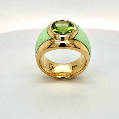 ring-stehend-lemon chrysopras-hellgruen-Edelstein-peridot-gelbgold-juwelier-risch
