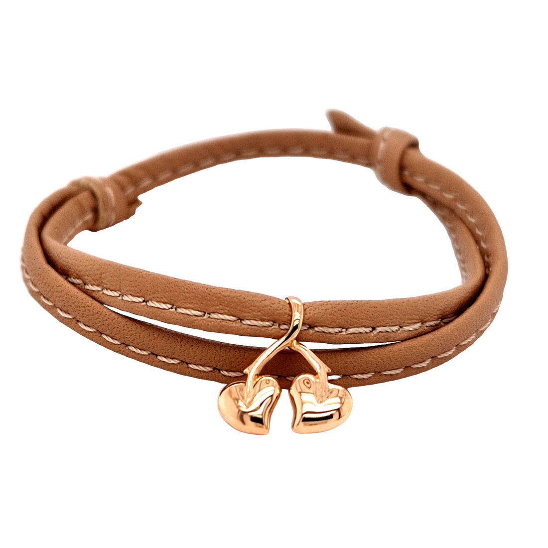 Seelaub-gold-auf lederband-juwelier-risch