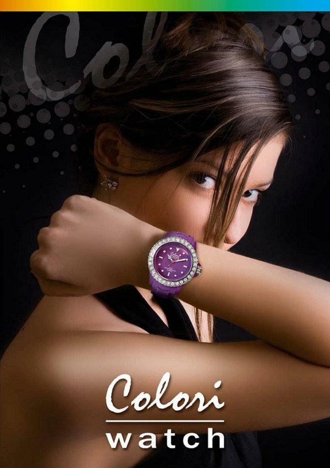 Colori Watch mit Steinen